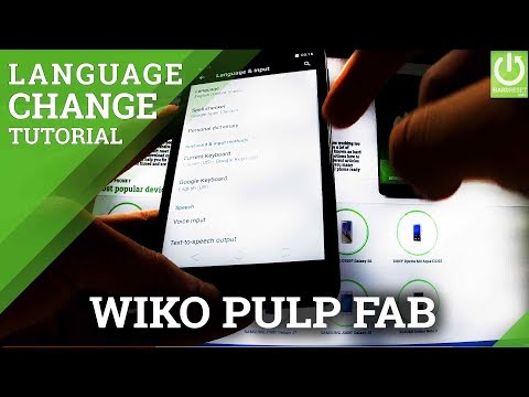 Langauge Settings in WIKO Pulp FAB - Change Android Language