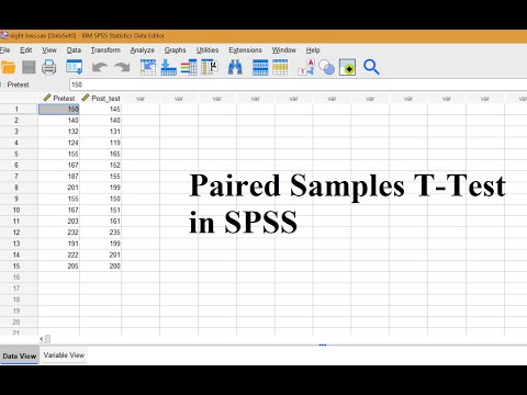 How to Run a Paired Samples T Test in Spss