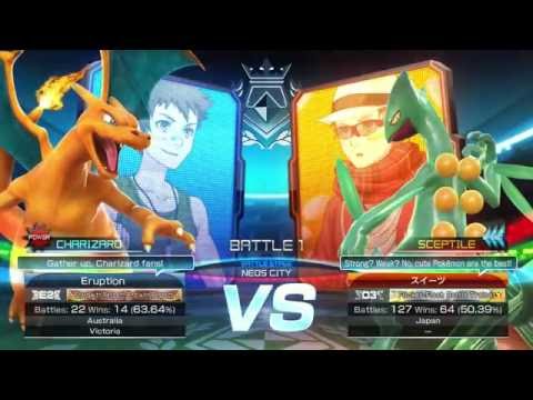 Pokken Tournament ~EPIC BATTLE~ (MEGA CHARIZARD X VS MEGA SCEPTILE)