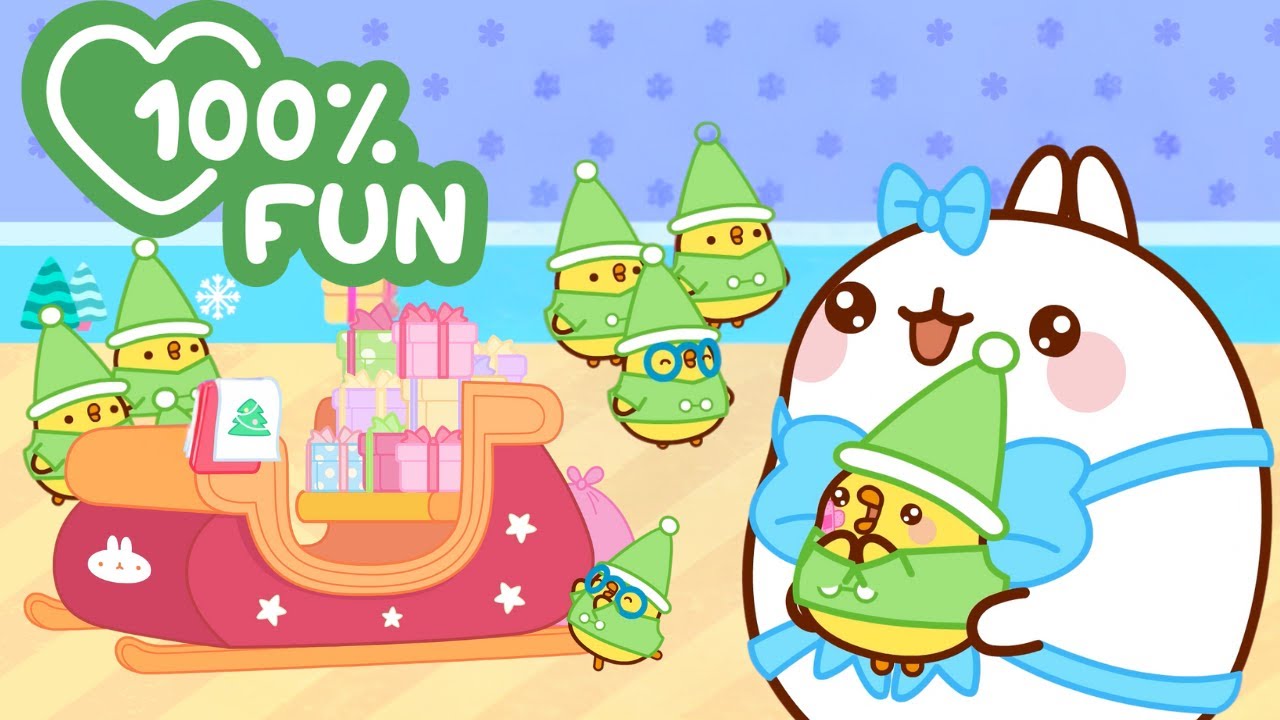 Santa’s Elves at Work! 🧝‍♂️🎁 Molang’s Cutest Christmas Helpers