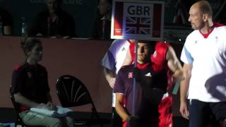 Luke campbell walking on - quarter final 05-08-2012