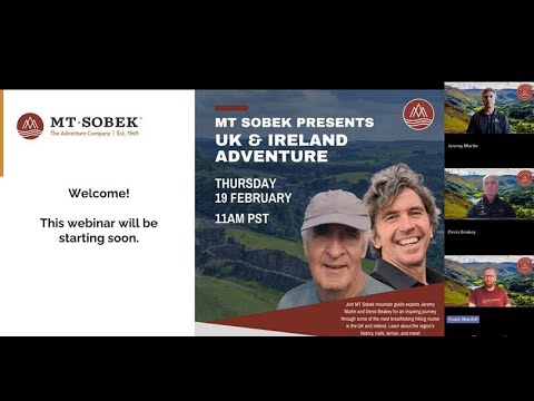 MT Sobek UK & Ireland Adventure Travel Webinar