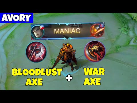 BLOODLUST AXE + WAR AXE = MANIAC!! OFFLANE LEOMORD - Avory | MLBB