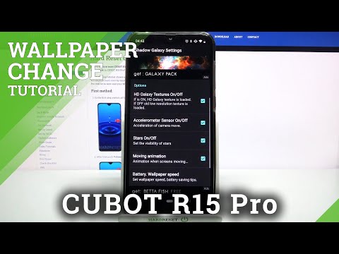 CUBOT R15 Pro Download and Apply Live wallpaper Shadow Galaxy