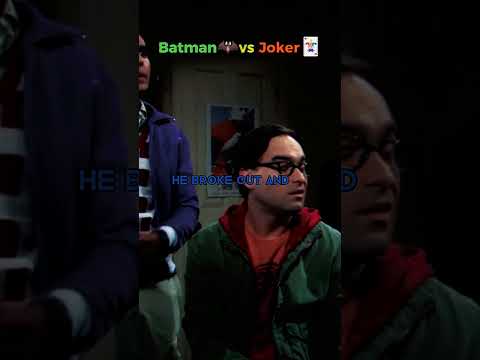 BATMAN VS JOKER /THE BIG BANG THEORY @sitcomshorts4u #shorts
