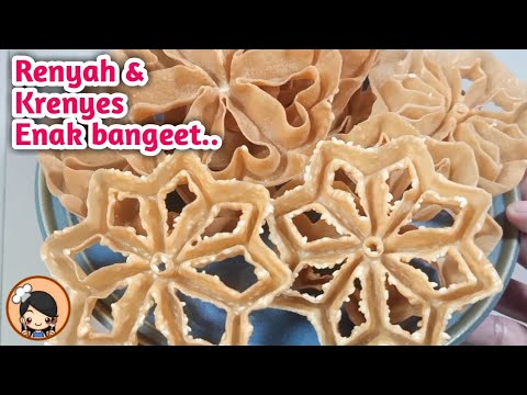 The easiest way to make delicious and very crispy KEMBANG GOYANG CAKE.