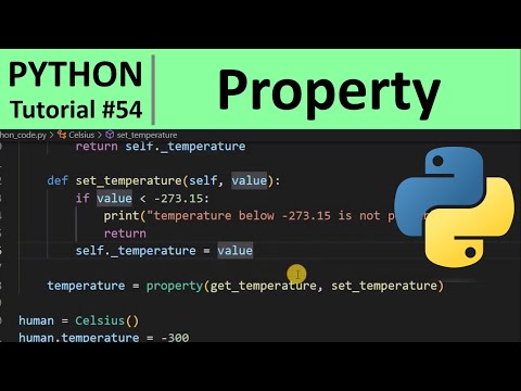 Python Tutorial #54 - Property Decorator in Python for Beginners