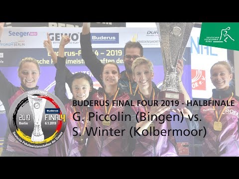 Buderus- Final Four 2019 Halbfinale: Sabine Winter (Kolbermoor) - Georgia Piccolin (Bingen)