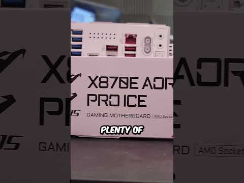 The Best All White Motherboard! - X870E AORUS Pro Ice Showcase