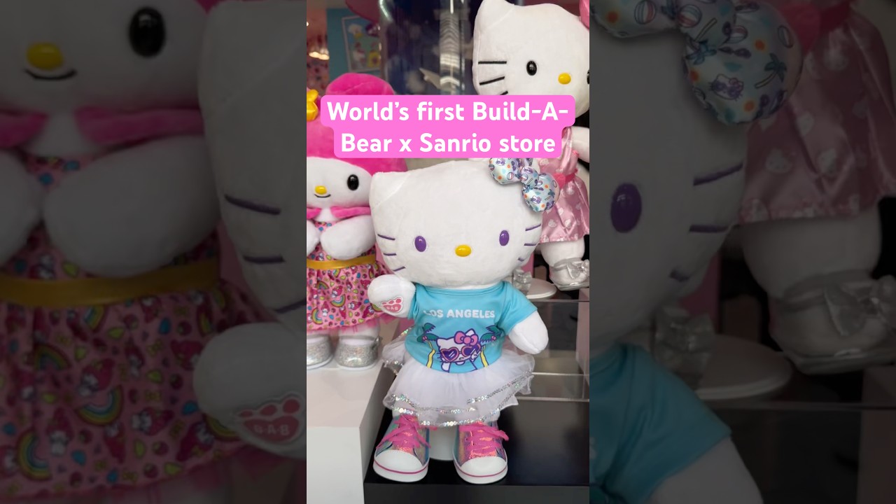 Tour the world’s first Build-A-Bear x Hello Kitty and Friends Workshop & Sanrio L.A. Kitty plush