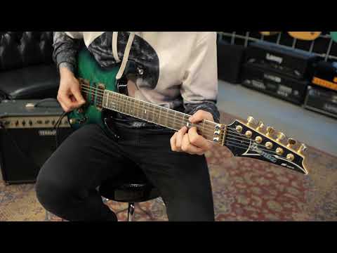 1993 Vintage Ibanez S540FM Royal Green Sunburst MIJ image 23