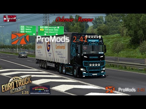 ETS2 1.35 I My Trucking Diary - Episode #208 I Odense to Ronne I Promods 2.41, RoEx 2.2