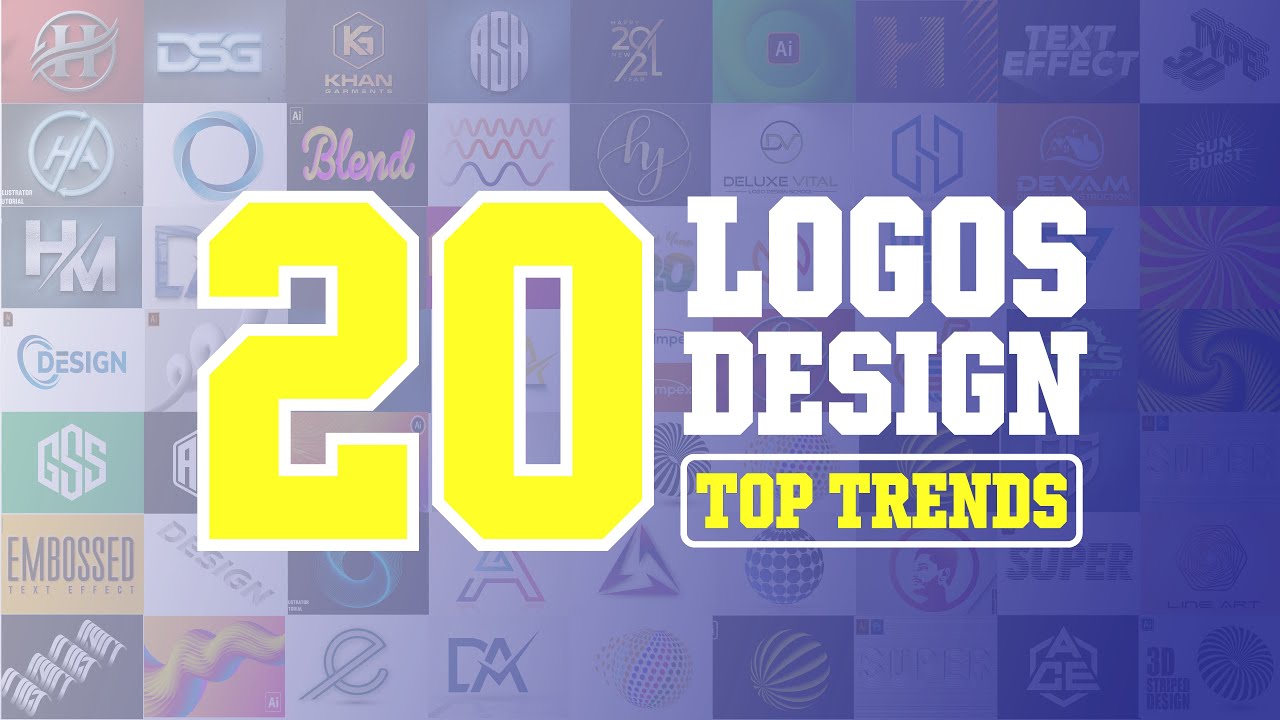 Best 20 Logos Design In One Video || Logo Design Trends 2022