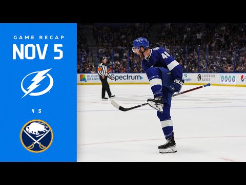 RECAP: Sabres @ Lightning 11/5/22 | FIRST GOAL FEELIN'