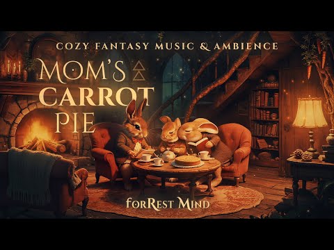 Quiet Burrow Study Session & Carrot Pie • Fireplace Ambience & Fantasy Calming Music For Classroom