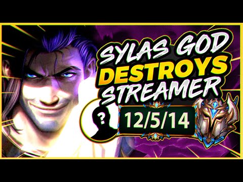 *1V9 CARRY* SYLAS GOD STOMPS CHALLENGER STREAMER - League of Legends