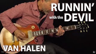 How to play Runnin&#39; With the Devil - Guitar Lesson