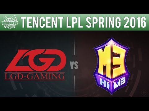 LGD vs M3 - League Of Legends S6 Tournament LPL Spring 2016 Game 2