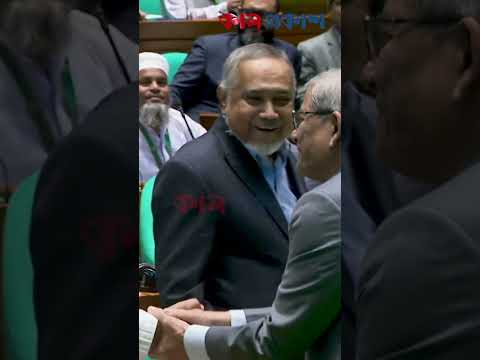 রাষ্ট্রপতি নির্বাচনে ভোট দিয়ে বিরোধী দলের নেতাদের সঙ্গে কুশল বিনিময় করলেন মির্জা ফখরুল ইসলাম আলমগীর