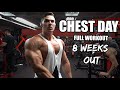 CHEST DAY at 8 WEEKS OUT | Matt Greggo (Full Chest Workout)