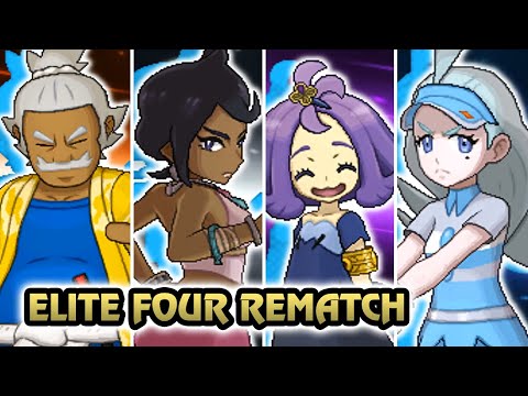 Pokemon Sun & Moon - All Elite Four Rematch Battle (HQ)