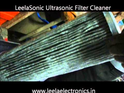 Ultrasonic Filter Cleaning Demo
