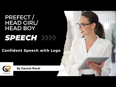 School Prefect Speech | Best Speech for School Prefect Election | Head Girl / Head Boy Speech