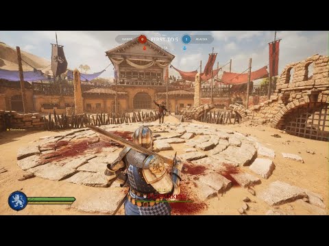 This guy teabags me, I make him rage-quit - Chivalry 2 1v1 Longsword vs Baby