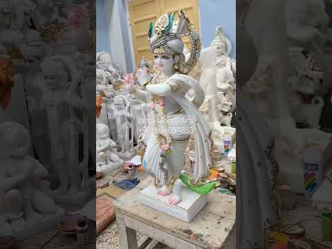 White Marble Krishna Statue