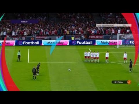 eFootball PES 2021 - Bruno Fernandes Free Kick Goal