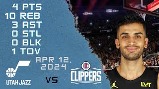 Omer Yurtseven player Full Highlights vs CLIPPERS NBA Regular season game 12-04-2024