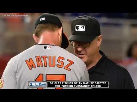 Orioles Pitcher Brian Matusz Ejected For Foreign Substance On Arm