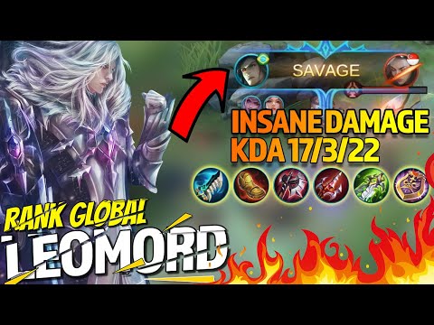 Leomord SAVAGE! Insane Damage | Leomord 2021 Build | Top Global Leomord - MLBB