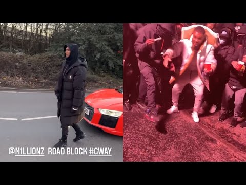 M1llionz Locks Of The Dual Carriageway In Birmingham For Video Shoot | Audio Saviours