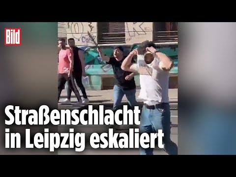 Leipzig, Eisenbahnstraße: Massenschlägerei mit Machete