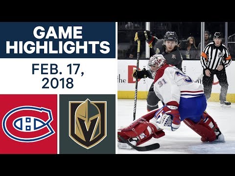 NHL Game Highlights | Canadiens vs. Golden Knights - Feb. 17, 2018