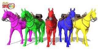 Learn Colors With Horses || ChuChu Super Kids