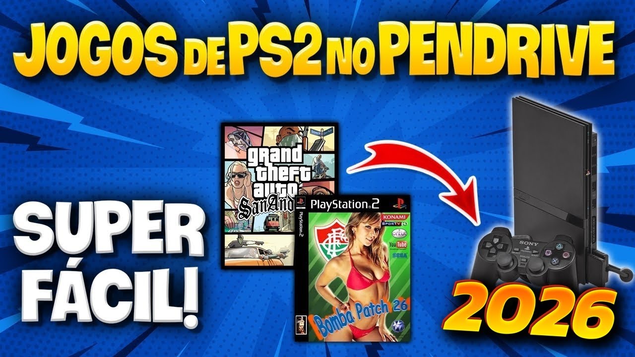 MUITO FÁCIL ! COMO COLOCAR JOGOS DE PS2 NO PENDRIVE | SÓ PLUGAR E JOGAR ! 2024