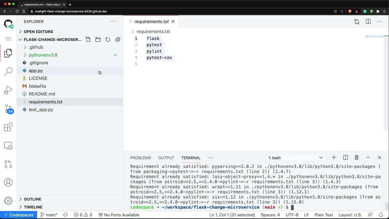 Build a Microservice with Flask