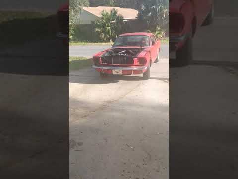 mustang inline 6 with Scott Drake header and flowmonster dual exhaust. Maiden voyage...