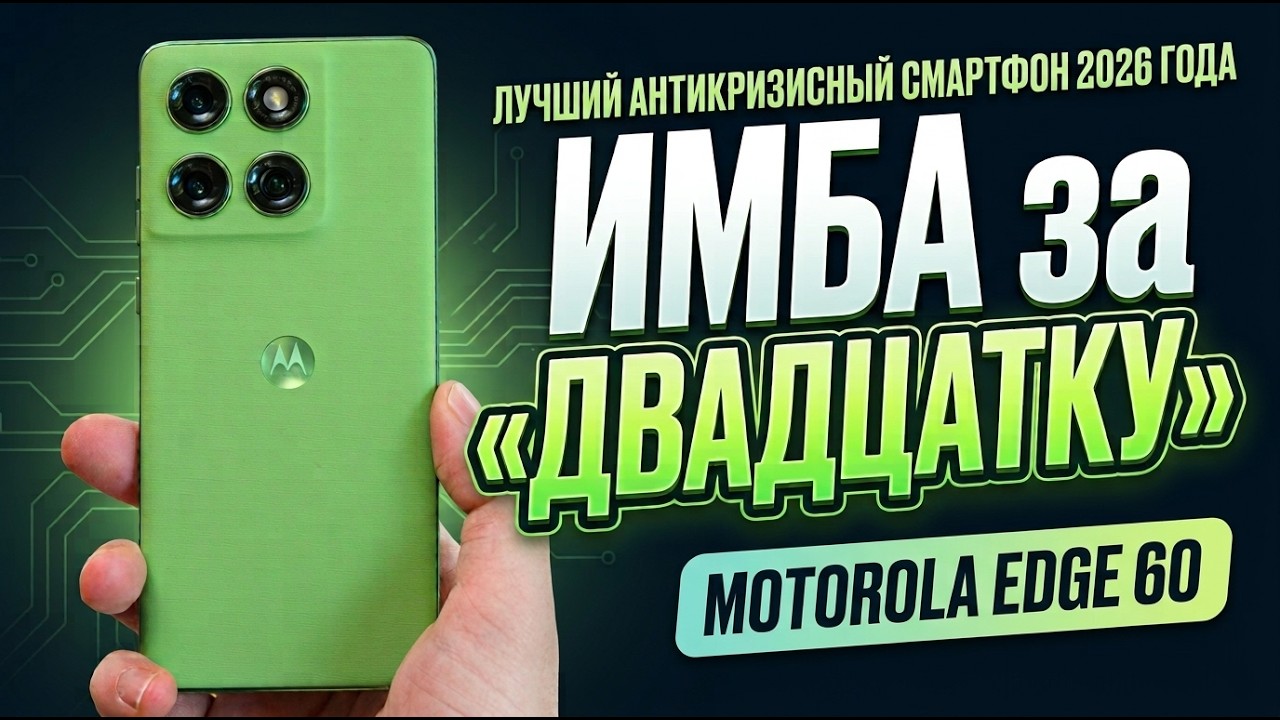 ЛУЧШИЙ АНТИКРИЗИСНЫЙ СМАРТФОН В 2026 ГОДУ | ОБЗОР MOTOROLA EDGE 60