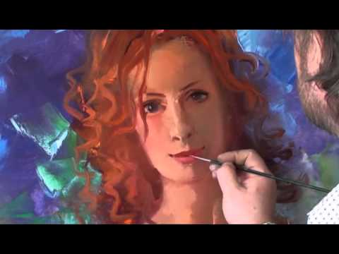 FREE! Full video "romantic portrait" painter Igor Sakharov