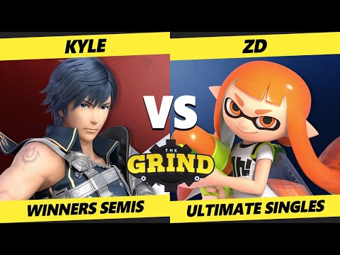 The Grind 176 Winners Semis - Kyle (Chrom) Vs. ZD (Inkling, Fox) Smash Ultimate - SSBU