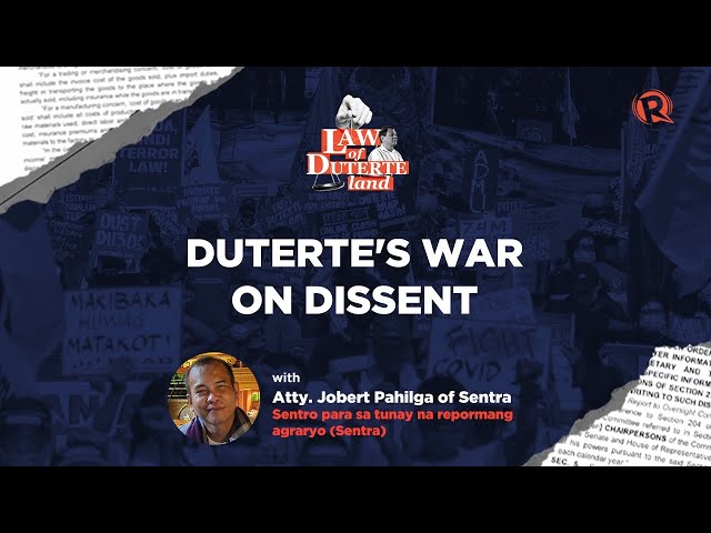 [PODCAST] Law of Duterte Land: Duterte’s war on dissent