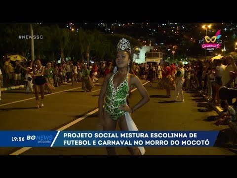 Projeto social mistura escolinha de futebol e Carnaval no Morro do Mocotó