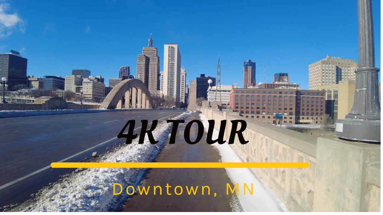 Immersive street-level walking tour through St. Paul, MN, United States, showcasing authentic urban landscapes, local architecture, and the vibrant atmosphere of the city's neighborhoods