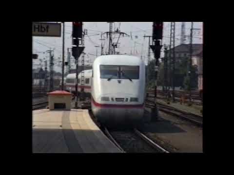 Nürnberg Hbf im letzten Bundesbahnjahr 1993 - ICE, IC, BR 103, BR 120, VT 610 Pendolino