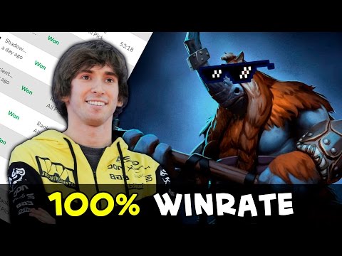 Dendi 100% winrate in 7.03 — 15 wins of 15 games