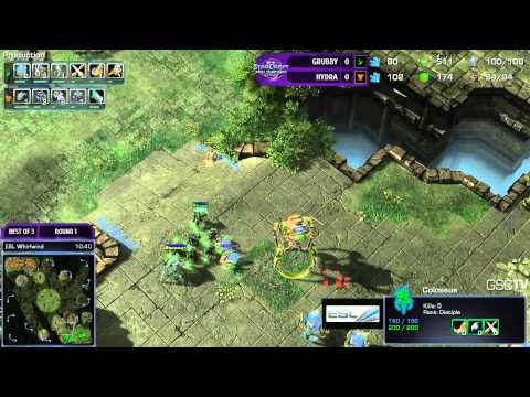 Hydra vs. Grubby - Game 1 - Round 1 - Challenger League - WCS Season One - Starcarft 2