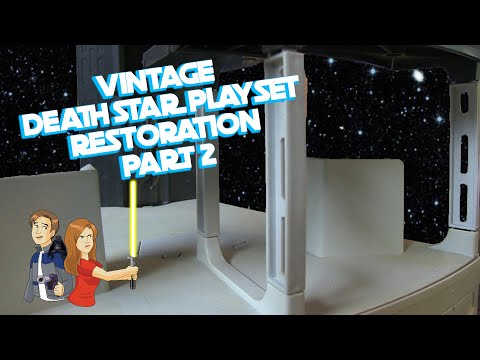 Star Wars Vintage Death Star Restoration - Part 2/4 Kenner Toy